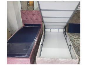 TEK KİŞİLİK SANDIKLI BAZA KUMAŞ